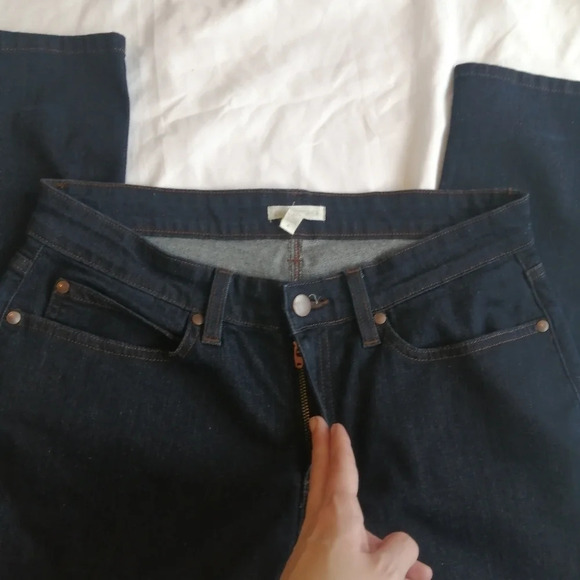 Eileen Fisher Organic Cotton Dark Wash Skinny Jeans 6 - Picture 9 of 14